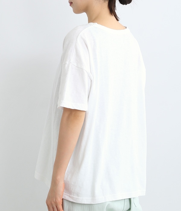 コットン　Tシャツ(A・ホワイト)