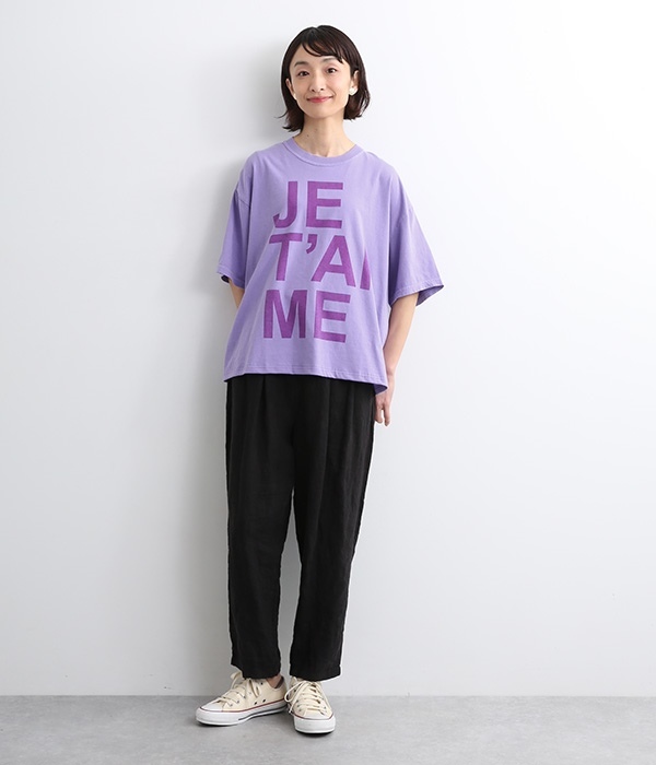 ピグメントダイTシャツ(C・ヴァイオレット×パープル)