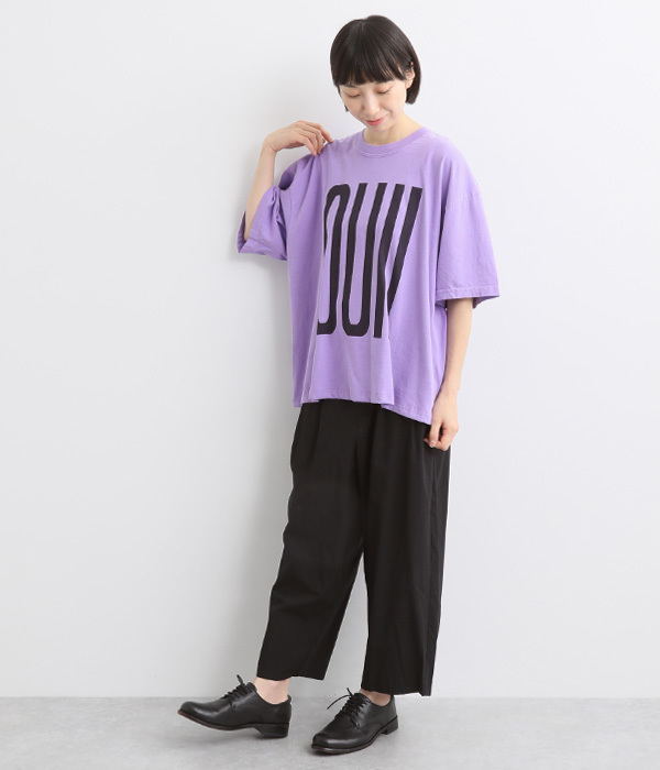 ピグメントダイTシャツ(D・バイオレット×ダークパープル)