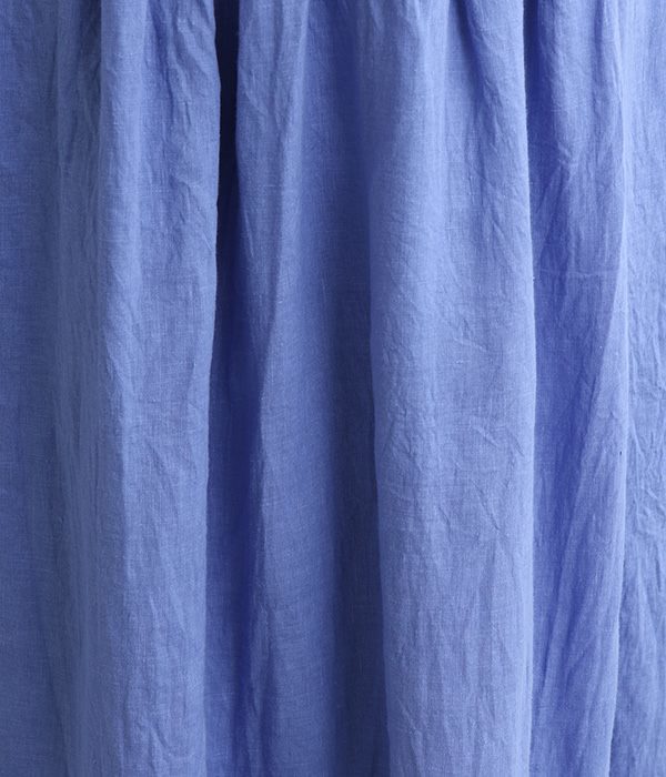 フレンチリネンキャンバス スカート(B・ブルー)