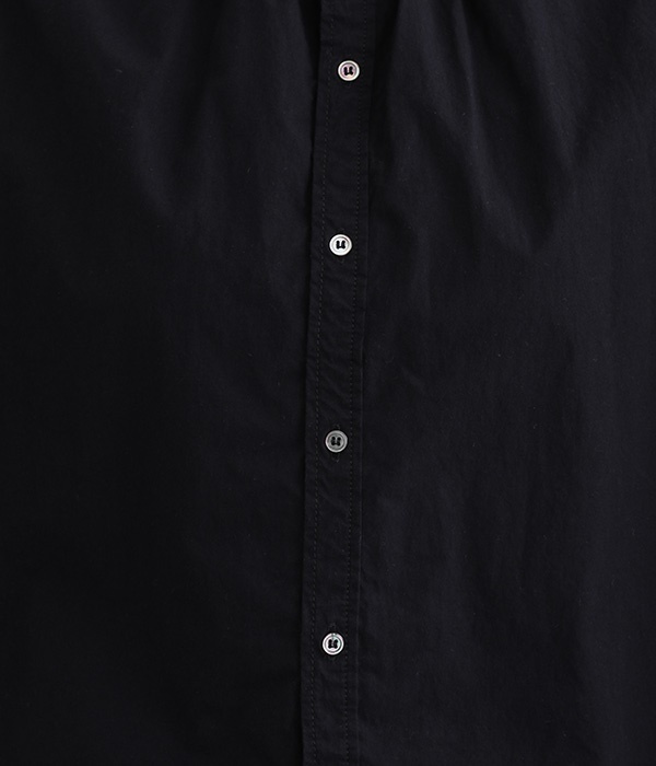 近江晒し絞りシャツ(C・ブラック)