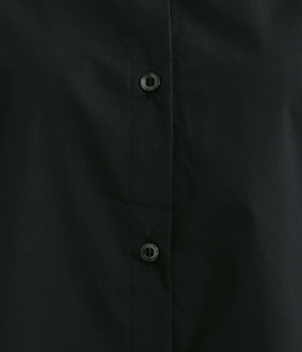 ポリコットンシャツ(B・ブラック)