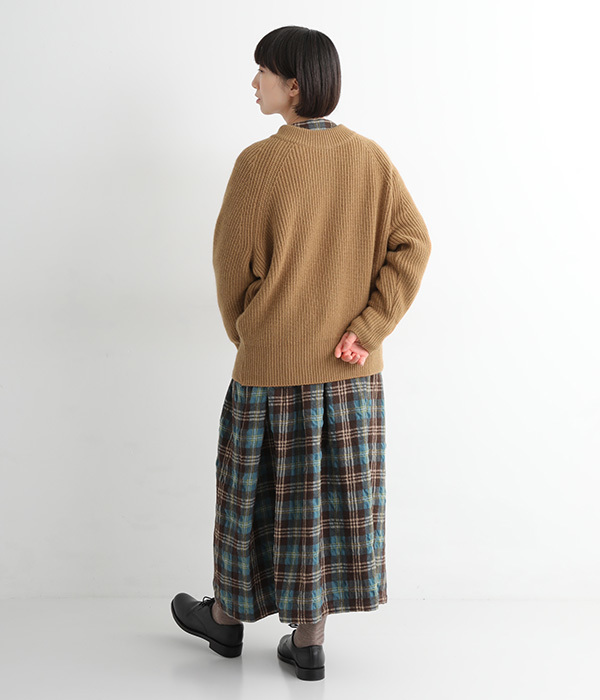 JAPAN RIDGE KNITTING 2WAYカーディガン(キャメル)