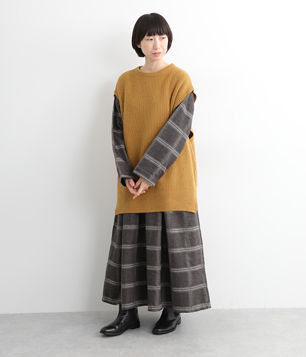 JAPAN RIDGE KNITTING ベスト(A・キャメル)