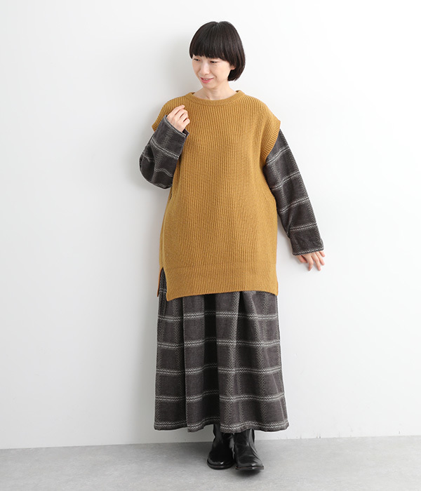 JAPAN RIDGE KNITTING ベスト(A・キャメル)