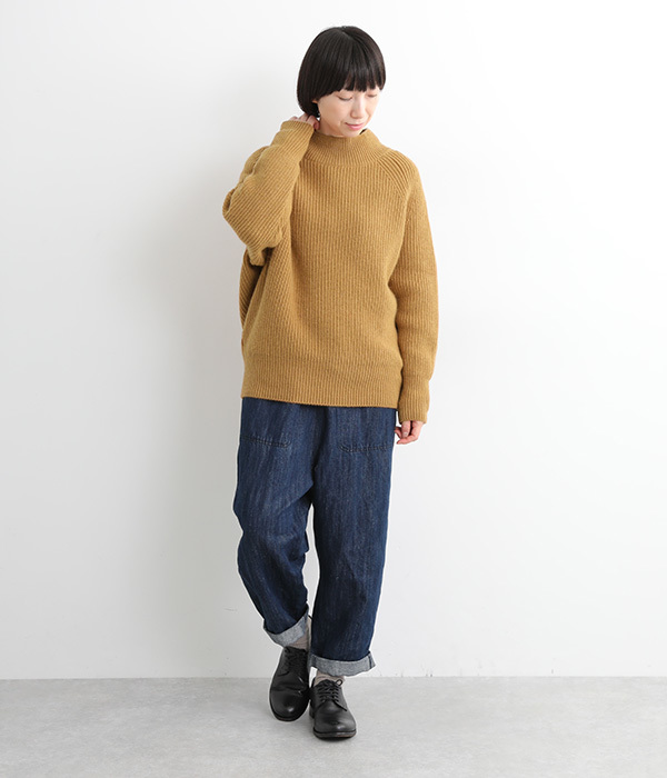 JAPAN RIDGE KNITTING プルオーバー(A・キャメル)