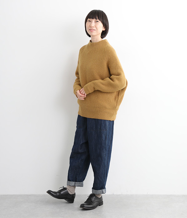 JAPAN RIDGE KNITTING プルオーバー(A・キャメル)