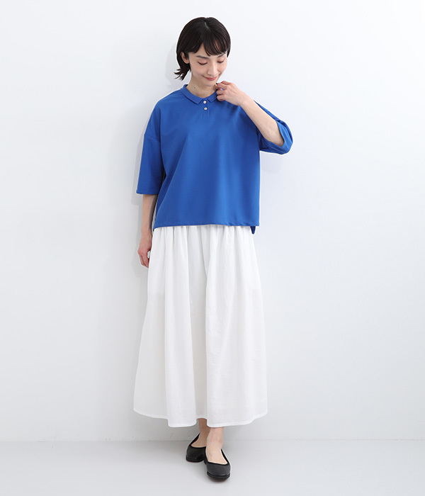 チビ襟ポロシャツ(C・ブルー)