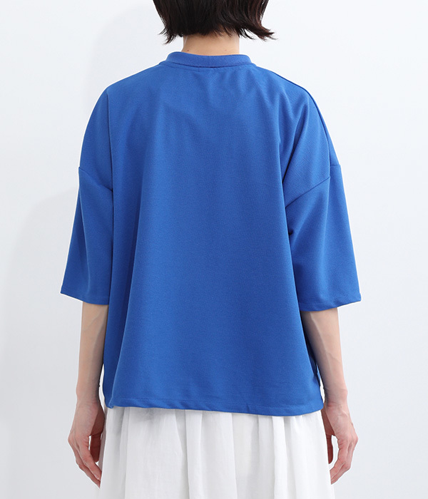 チビ襟ポロシャツ(C・ブルー)
