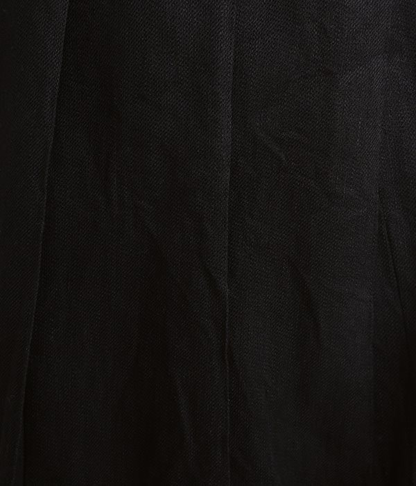 ウエストゴムプリーツスカート(ブラック)