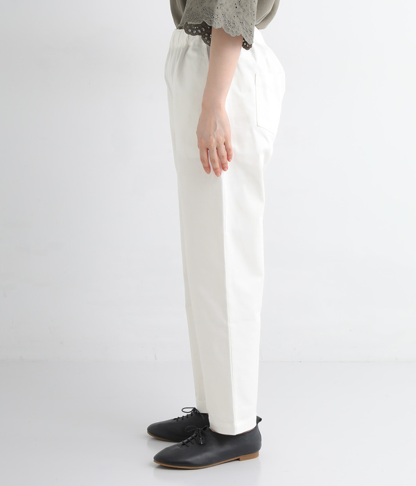 チノストレッチ　テーパードパンツ(A・ホワイト)
