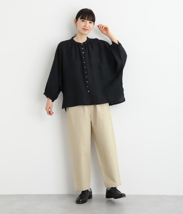 コットンオックススリムテーパードパンツ(C・ギンガム)