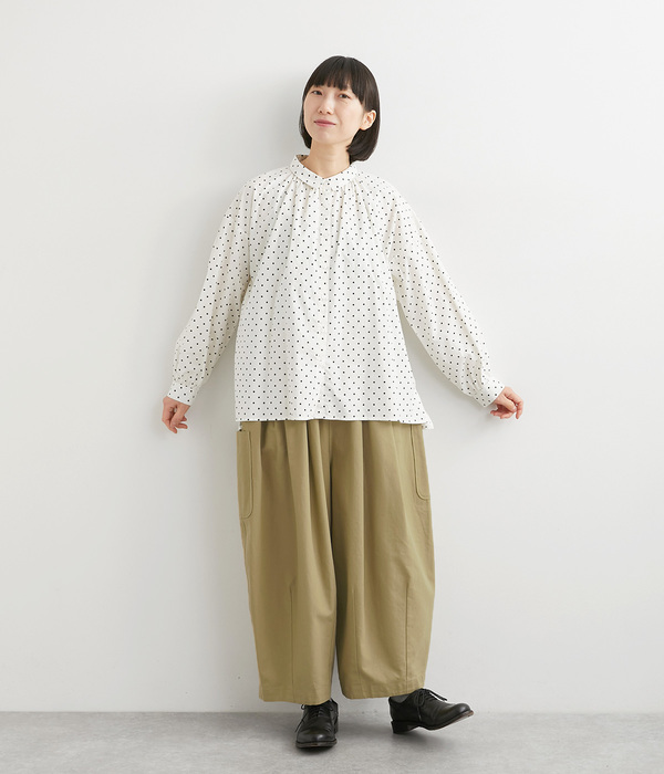 コットンオックスバルーンパンツ(C・ブルー)