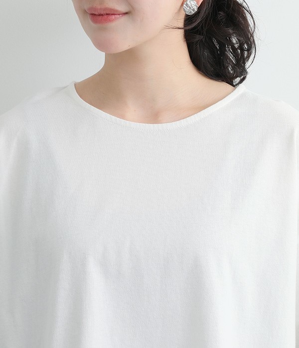 裾から花刺繍プルオーバー(B・ライトカーキ)