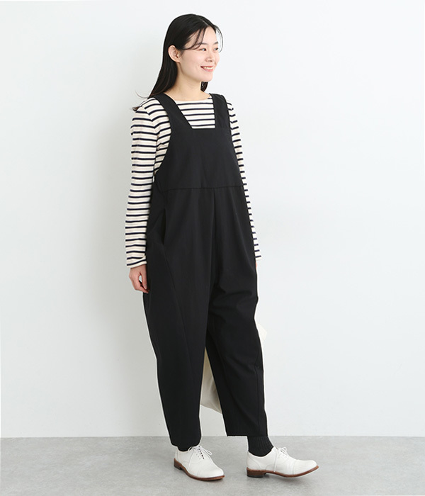 カーブラインサロペット(ブラック)