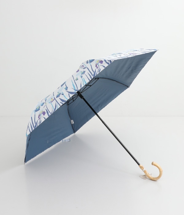 和柄晴雨兼用傘　2段折傘(C・はなしょうぶ)