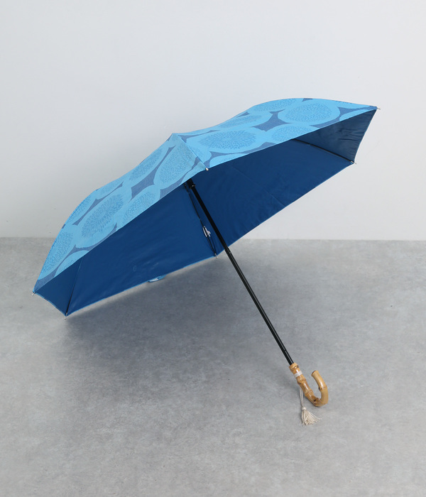 和柄晴雨兼用傘　2段折傘(F・ピンポンマム)