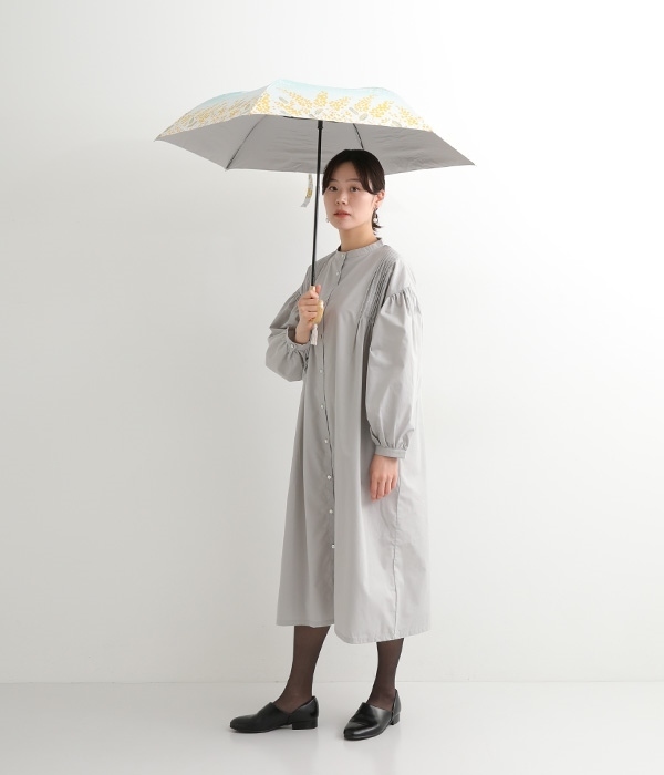和柄晴雨兼用傘　2段折傘(F・ピンポンマム)