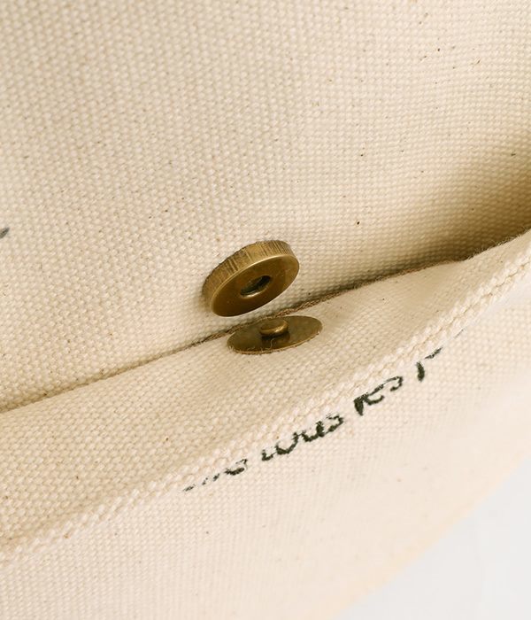365　帆布ロゴ刺繍　サークルトートバッグ(B・ネイビー)