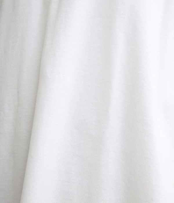 裾ラウンドフード付き　7分袖Tシャツ(A・オフホワイト)