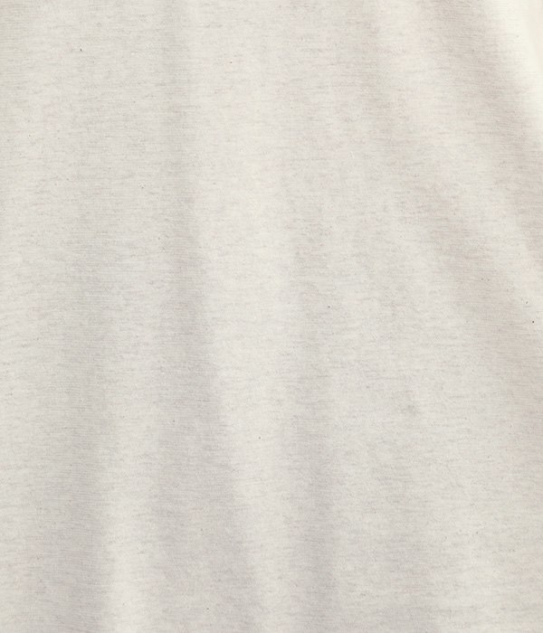コットン裾ラウンドフード付き長袖Tシャツ(D・オートミール)