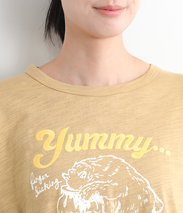 yummy7分袖Tシャツ(C・ネイビー)