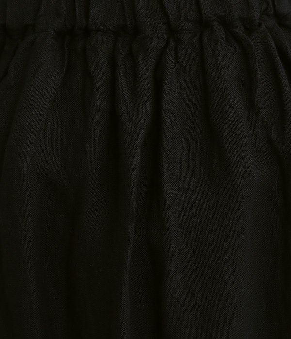 リネンシャンブレースカート(A・ブラック)