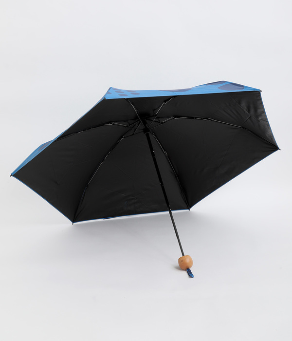 All weather　晴雨兼用　maru　コンパクト折りたたみ傘　50cm(C・ブルー)