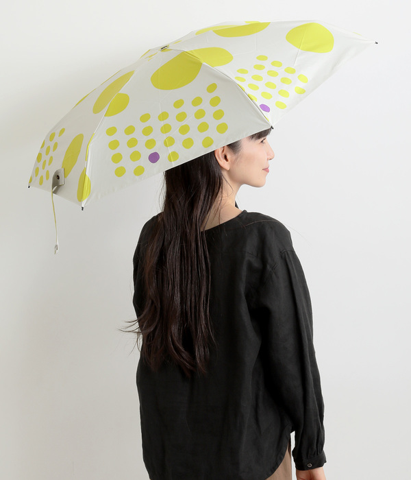 All weather　晴雨兼用　maru　コンパクト折りたたみ傘　50cm(C・ブルー)