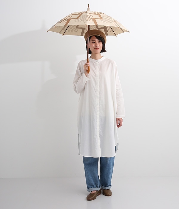parasol 晴雨兼用　長傘(H・ベージュ)
