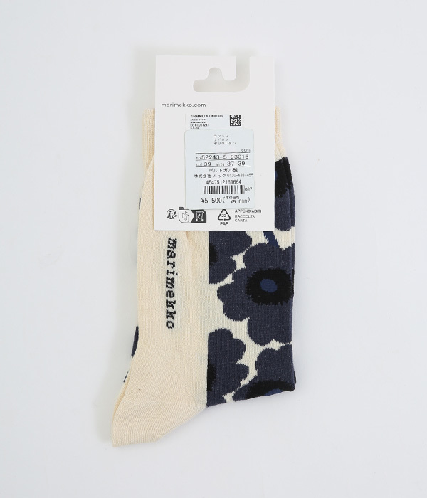 Kirmailla　Unikko　socks(ブラック)