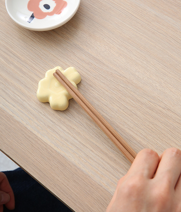 Unikko　chopstick holder 2p(ピンク×イエロー)