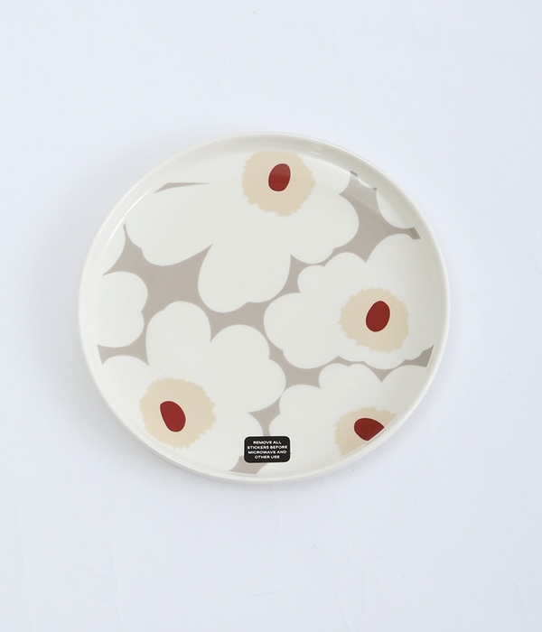 Unikko plate 20cm(グレー)