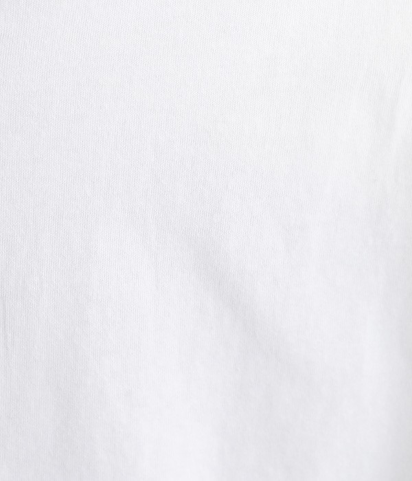 【neilikka】キレイ目天竺 前脇スリット入り5分袖Tシャツ(オフホワイト)