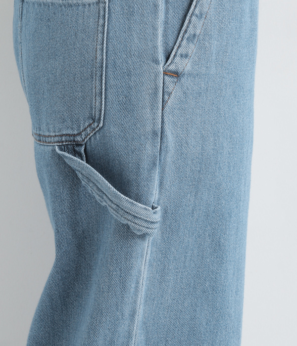 10%OFF【SALE/セール】デニムペインターパンツ(B・サックス)｜no