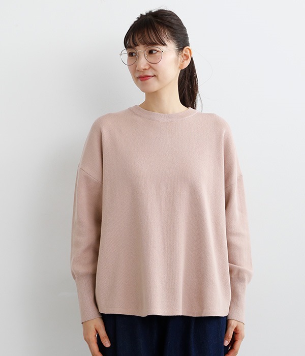【neilikka】裾ラウンドセーター(A・ピンク)