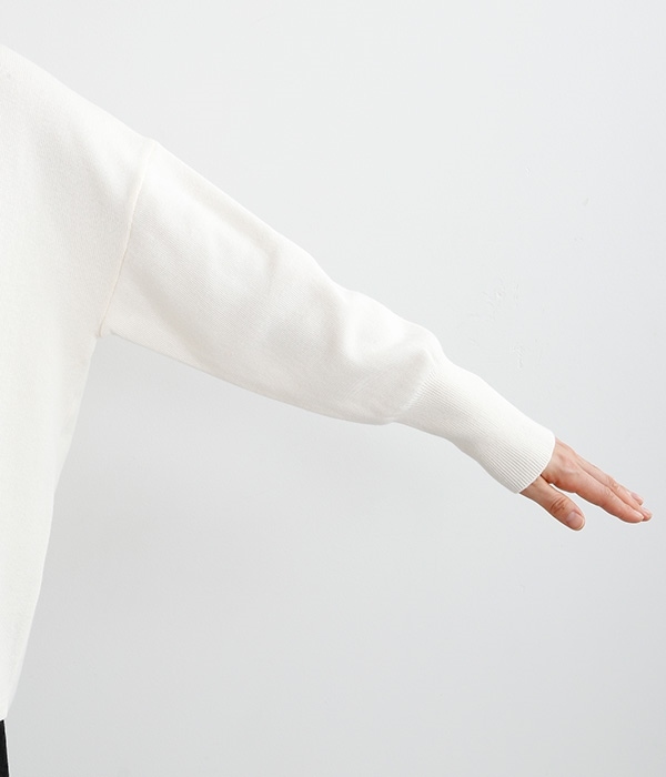 【neilikka】裾ラウンドセーター(B・ホワイト)