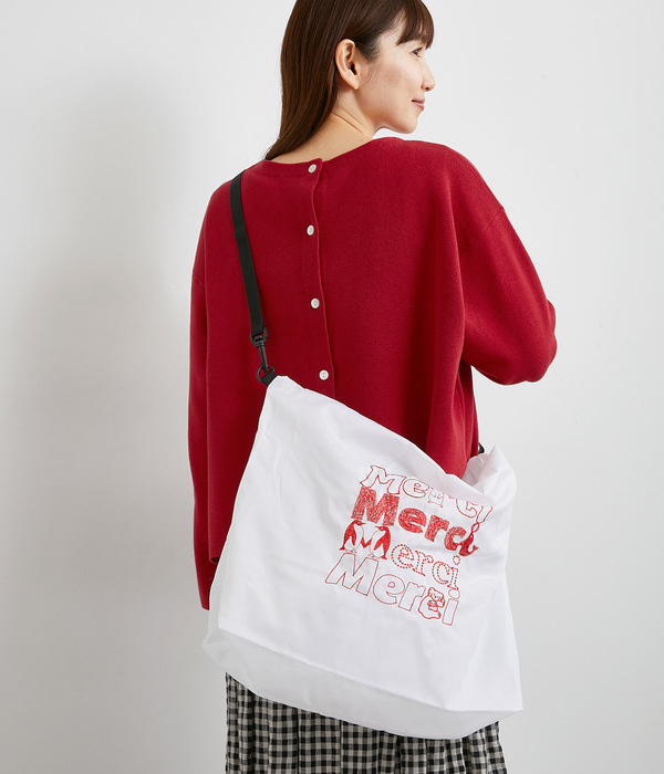 EMB　merci 2wayマルシェバッグ(A・ホワイト)