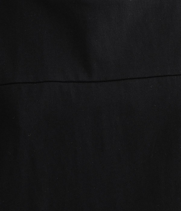 袖2WAY後ろタックプルオーバーTシャツ(C・ブラック)