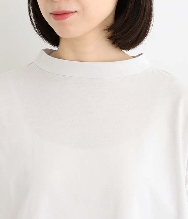ナチュラル天竺袖コンビTシャツ(B・ライトグレー)