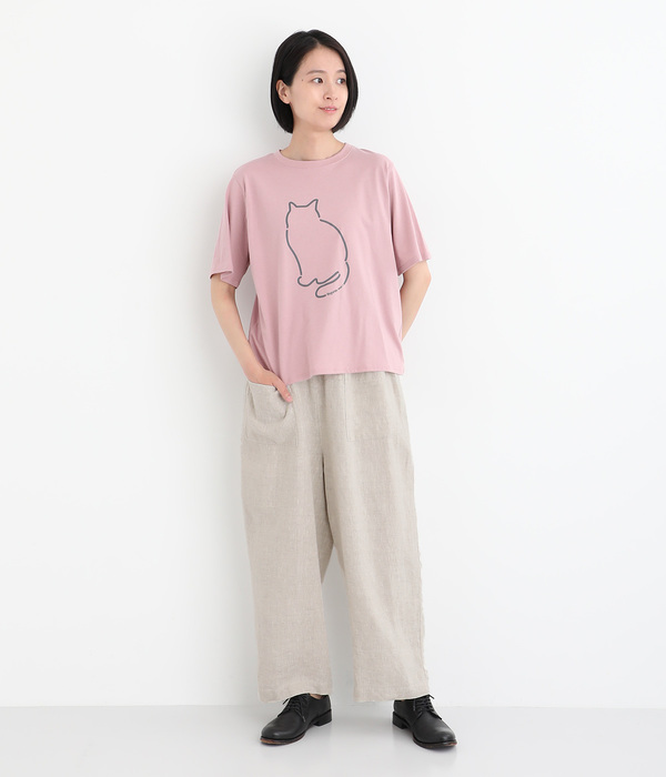 リネン楽ちんパンツ(B・チャコール)【新入荷】|nachukara リネン楽ちんパンツ(B・チャコール)【新入荷】|nachukara