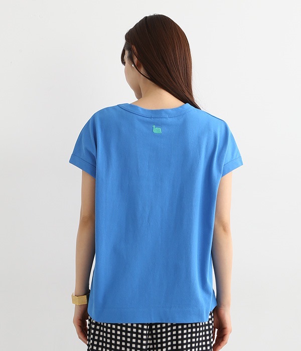 USコットンフレンチスリーブTシャツ(K・ブルー)