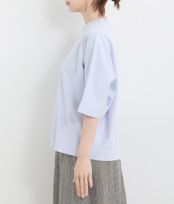 Cloche　USコットン5分袖Tシャツ(I・ライトブルー)