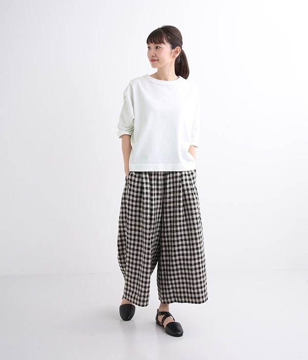 Cloche　USコットン5分袖Tシャツ(I・ライトブルー)