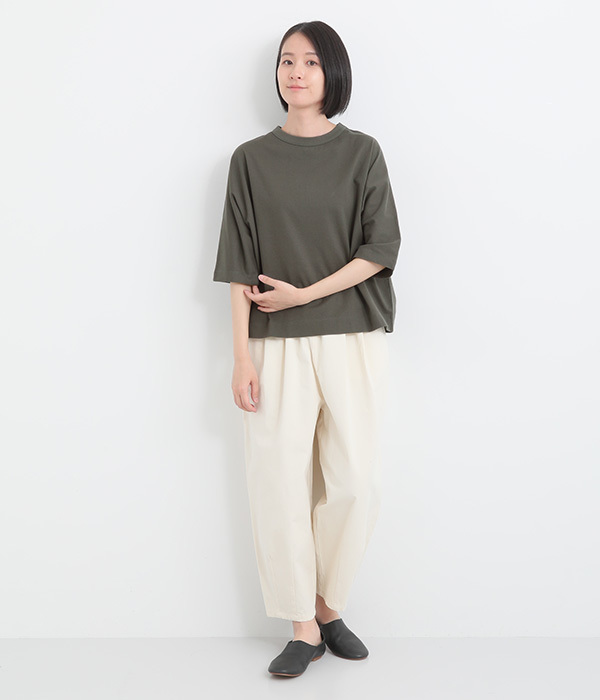 Cloche　USコットン5分袖Tシャツ(I・ライトブルー)