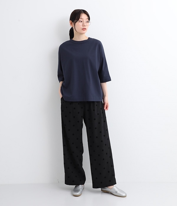 Cloche　USコットン5分袖Tシャツ(I・ライトブルー)