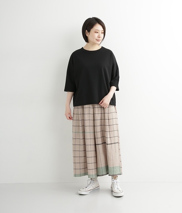 Cloche　USコットン5分袖Tシャツ(I・ライトブルー)
