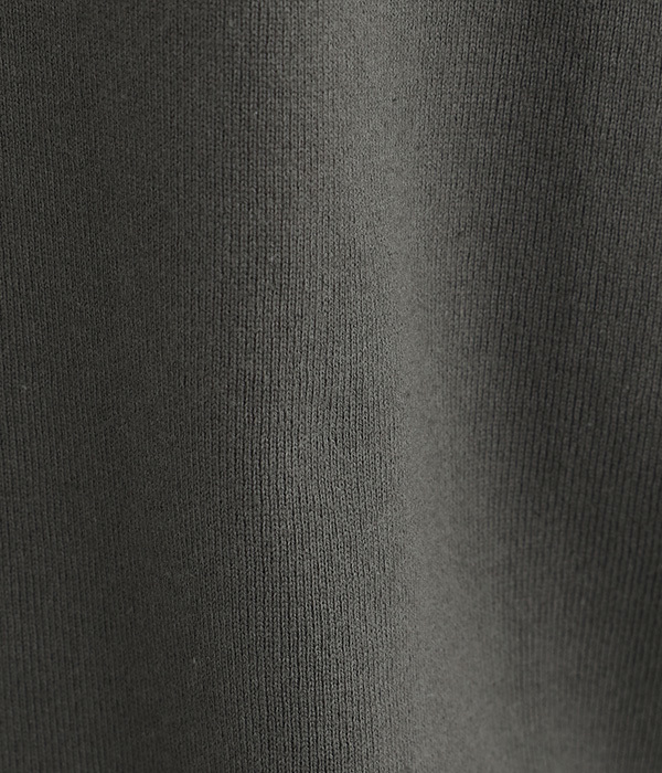 Clocheコットン前後ロゴプリントTシャツ(C・ダークグレー)