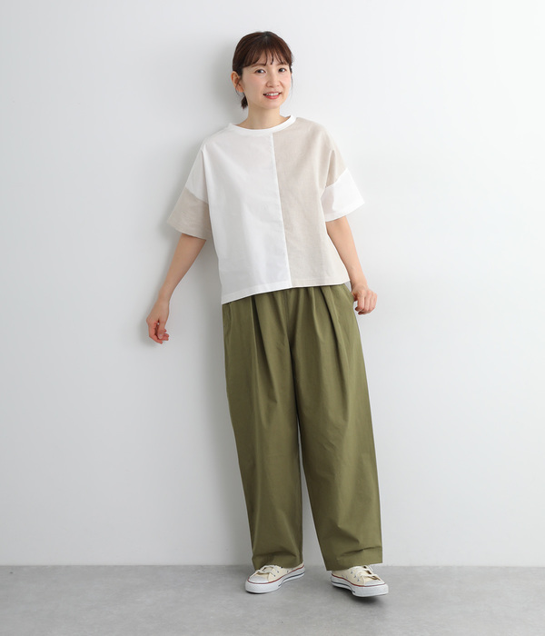 Pommeボリュームタックパンツ(C・ネイビー)