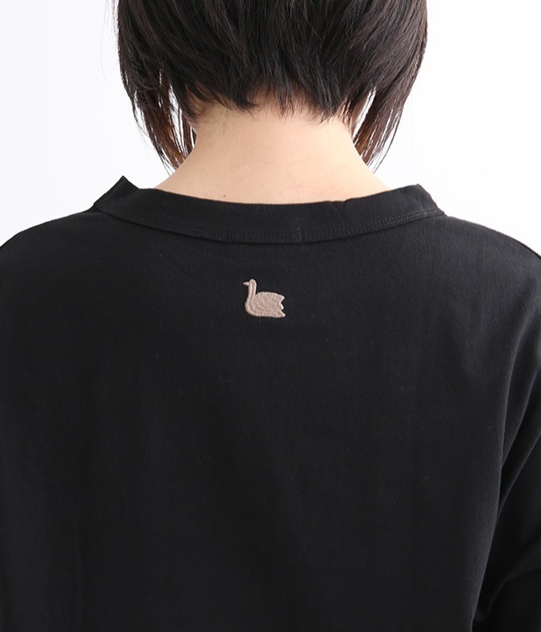 オーガニックコットンロゴシャツ(B・ブラック)